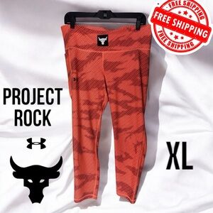 Under Armour Project Rock Leggings Womens XL Dwayne Johnson FREE SHIPPING